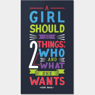 Coco Chanel Quote Posters and Art